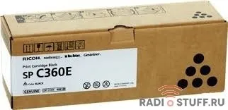 Ricoh Принт-картридж SP C360E черный SPC360/361, (2500 страниц) (408188)