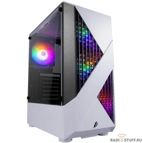 1STPLAYER FIREROSE F3-A White / ATX, TG / 4x120mm LED fans inc. / F3-A-WH-4F1