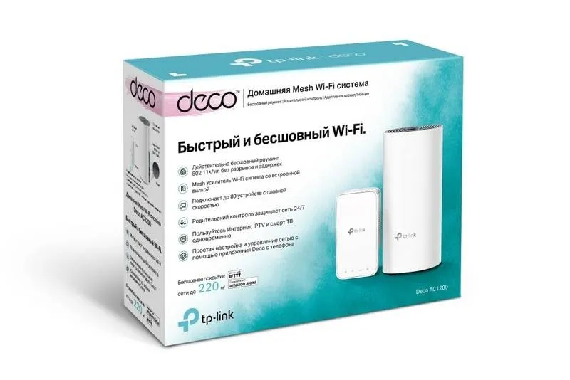 TP-Link DECO M3(2-pack) AC1200 Домашняя Mesh Wi-Fi система