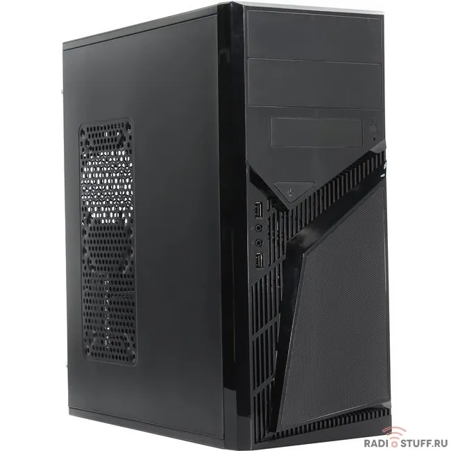 PowerCool S1007BK U3 450W {Тип: Midi-Tower, цвет: черный, форм-фактор: ATX, mATX, блок питания: 450 Вт, вентилятор: 120 мм, размеры: 175 x 407 x 362 мм, дополнительно: USB3.0 x2, наушники, микрофон}