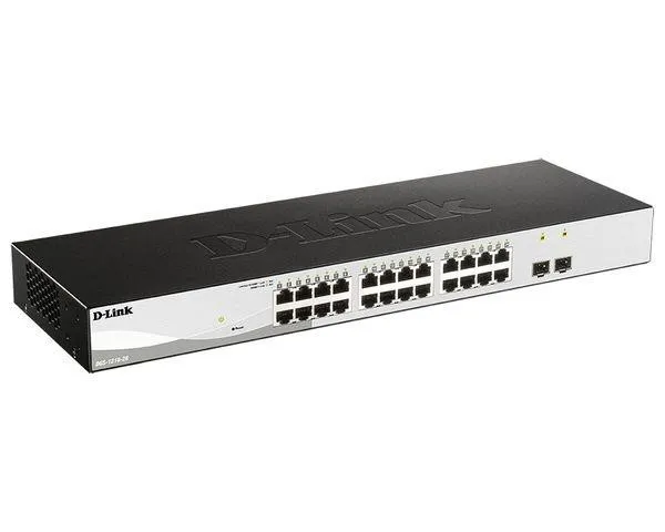 D-Link DGS-1210-26/FL1A Управляемый коммутатор 2 уровня с 24 портами 10/100/1000Base-T и 2 портами 1000Base-X SFP