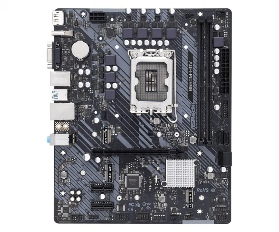 Материнская плата B660 S1700 MATX B660M-HDV ASROCK