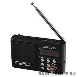 Perfeo мини-аудио Sound Ranger, FM MP3 USB microSD In/Out ридер, BL-5C 1000mAh, черный (PF-SV922BK) [PF_3184]