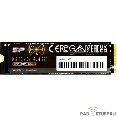 Твердотельный диск 2TB Silicon Power US75, M.2 2280, PCI-E 4x4, [R/W -7000/6500 MB/s]