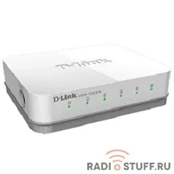 DGS-1005A/D1A/D2A D-Link коммутатор с 5 портами 10/100/1000Base-T, функцией энергосбережения и поддержкой QoS