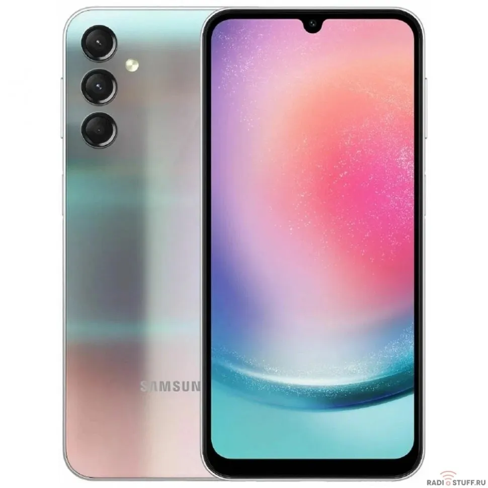 Samsung Galaxy A24 SM-A245F 128Gb 6Gb silver 3G 4G 6.4" And13 802.11 a/b/g/n/ac NFC GPS (SM-A245FZSVMEA)