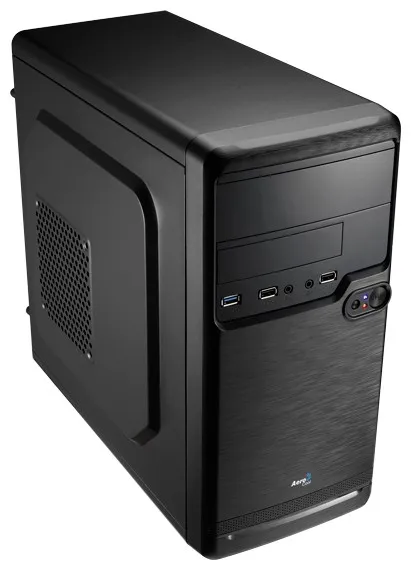 Корпус Aerocool Qs-182, mATX, без БП, 1 x USB 3.0, 2 x USB 2.0, съемный фильтр от пыли для БП