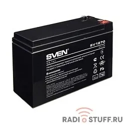 Sven SV1270 (12V 7Ah) батарея аккумуляторная {каждая батарейка в отдельном прозрачном пакете}