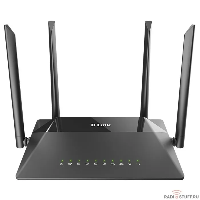 D-Link DIR-825/RU/R4A Беспроводной двухдиапазонный гигабитный маршрутизатор AC1200 Wave 2 с поддержкой MU-MIMO, 3G/LTE и USB-портом
