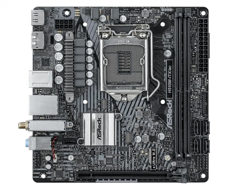 Материнская плата H510 S1200 MITX H510M-ITX/AC ASROCK