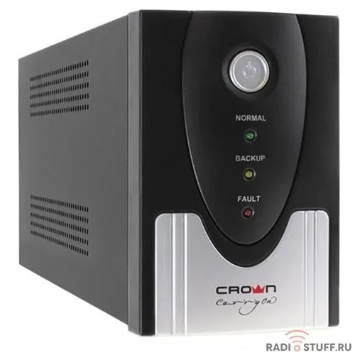 CROWN ИБП CMU-SP800IEC USB {(1x12V.9AH) 8*IEC С13 + 1*IEC С13 bybass, порт USB, LCD-экран} 