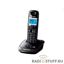 Panasonic KX-TG2521RUT (титан) {АОН, Caller ID,спикерфон,голосовой АОН,полифония,цифровой автоответчик}