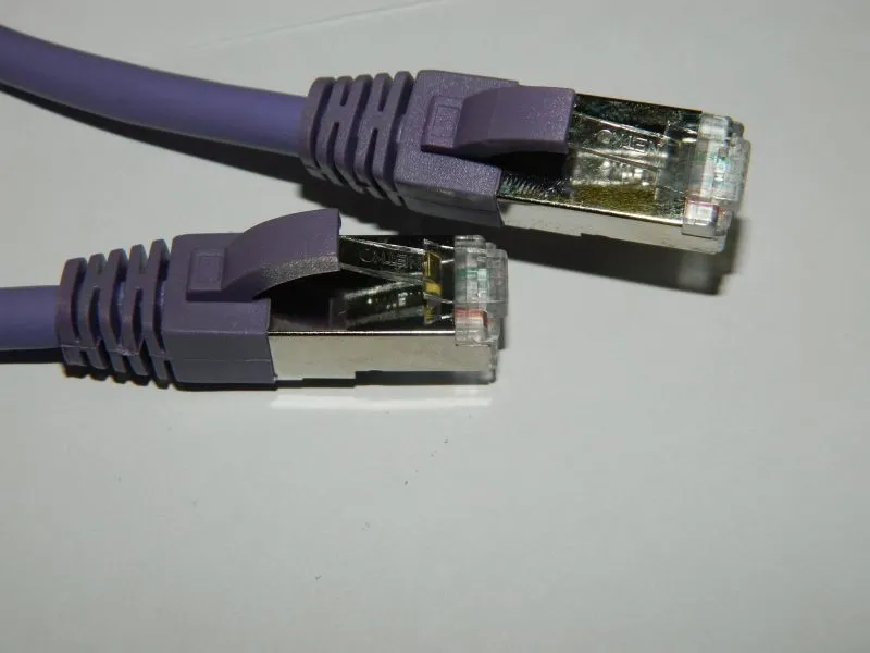 Патч-корд, FTP4, cat.6a, 3м, Сu, LSZH, фиолетовый, Netko 