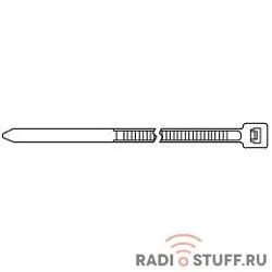 Hyperline GT-250IC Стяжка нейлоновая неоткрывающаяся, безгалогенная (halogen free), 250x3.6мм, (100 шт)