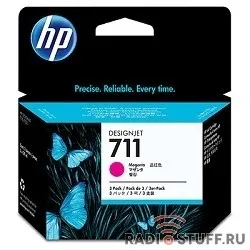 HP CZ135A Картридж №711, Magenta {Designjet T120/T520, Magenta (29ml 3 - pack)}