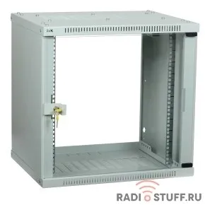 Шкаф LINEA WE, 12U, (600x600мм), дверь стекло, серый, ITK