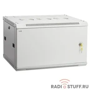 Шкаф, LINEA W, 15U, (600x600мм), дверь металл, серый, ITK