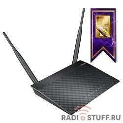 ASUS RT-N12 VP WiFi Router (WLAN 300Mbps, 802.11bgn+4xLAN RG45 10/100+1xWAN) 2x ext Antenna