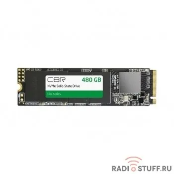 CBR SSD-480GB-M.2-LT22, Внутренний SSD-накопитель, серия "Lite", 480 GB, M.2 2280, PCIe 3.0 x4, NVMe 1.3, SM2263XT, 3D TLC NAND, R/W speed up to 2100/1600 MB/s, TBW (TB) 240