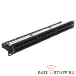Патч-панель UTP, 19", 1U, cat.5e, 48 портов, Dual Type, 5bites 