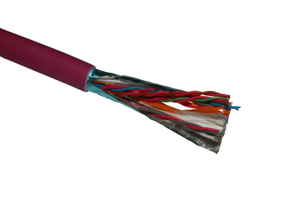 Кабель NETKO FTP10 cat.5e, 305м, 0,5мм, нг(А)-HF FR-LSZH - малодымный, не содержащий галогенов, фиолетовый