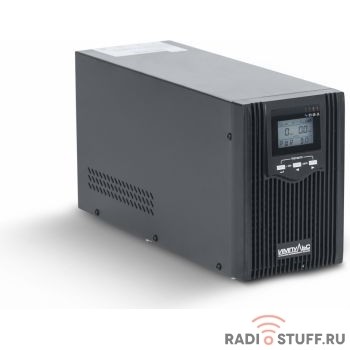 Импульс ИБП Юниор ПРО 2 {2000 ВА/1600 Вт, LCD, USB, RJ-45/RJ-11, слот для SNMP, АКБ 3х9Ач, IEC-C13 +  SCHUKOx2},черный {00-КБ002801}