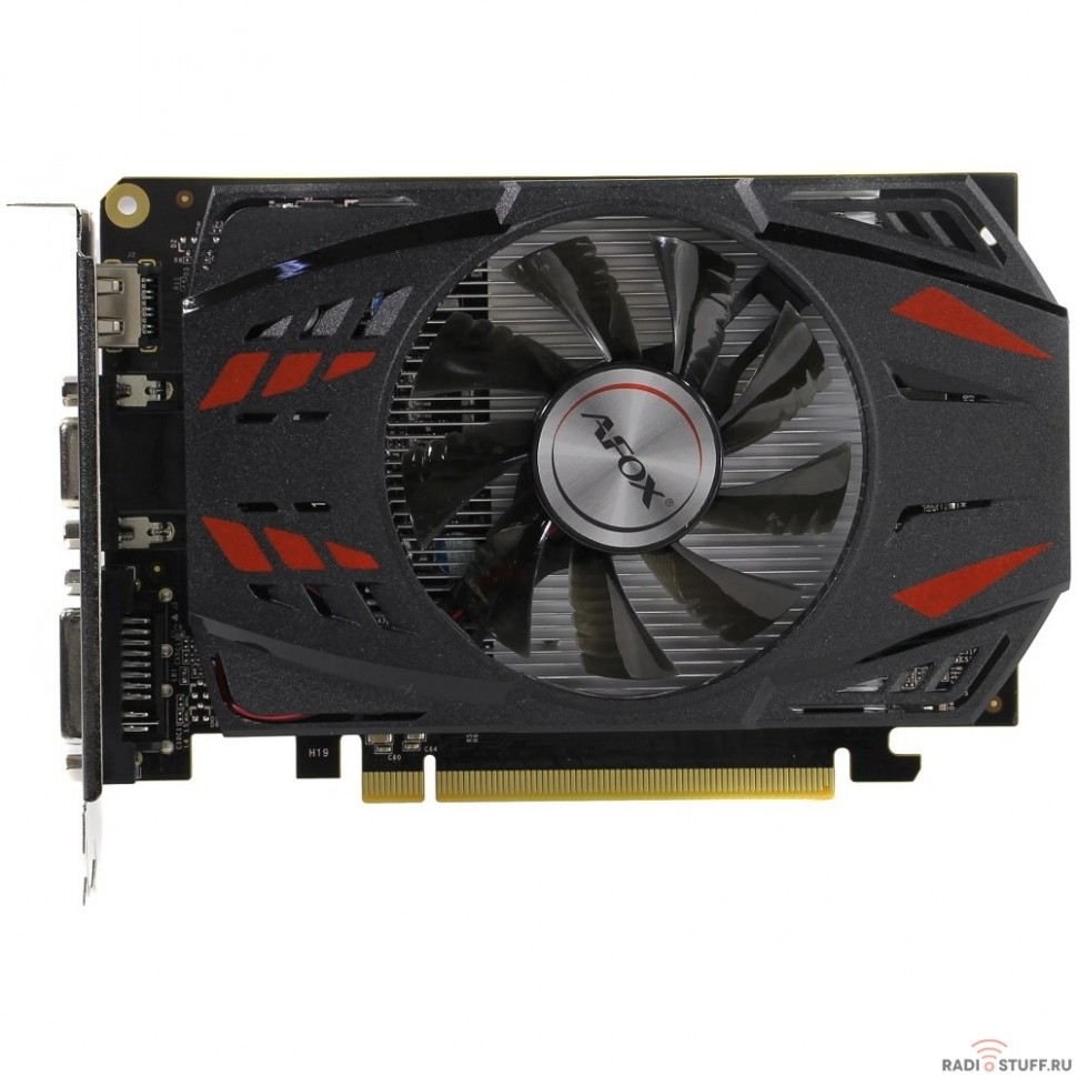 Видеокарта Afox GT730 4GB GDDR5 128bit ATX Single Fan VGA DVI HDMI RTL {30} (780612) (AF730-4096D5H5) 