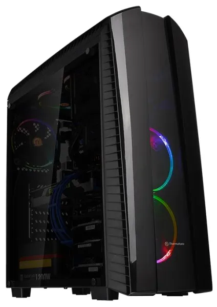 Корпус Tt Versa N27 [CA-1H6-00M1WN-00] ATX / win / black / no PSU