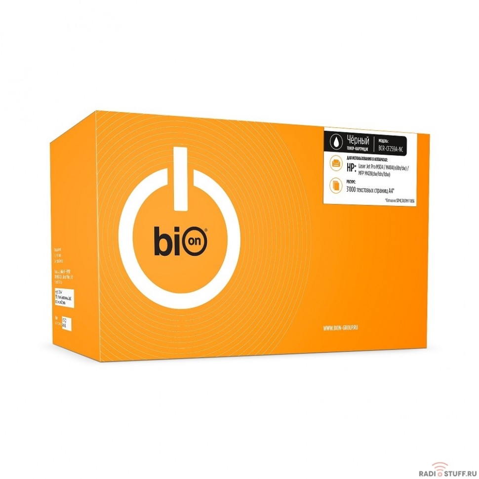 Bion CF259A Картридж для HP LaserJet Pro M304/M404/M428 (3000  стр.), Черный, без чипа