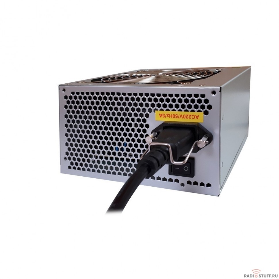 Exegate ES261569RUS-S Блок питания Special UNS500, ATX, SC, 12cm fan, 24p+4p, 6/8p PCI-E, 3*SATA, 2*IDE, FDD + кабель 220V с защитой от выдергивания, 278164