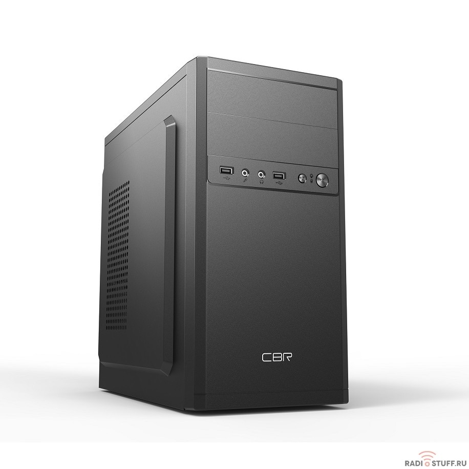 CBR PCC-MATX-RD873-450W Корпус mATX Minitower RD873, c БП PSU-ATX450-12EC (450W/120mm), 2*USB 2.0, HD Audio+Mic, кабель питания 1.2м, Black