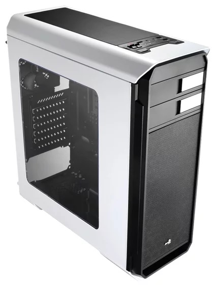 Корпус Aerocool Aero-500 White с акриловым окном, ATX, без БП, SD-картридер, 1x USB 3.0 + 2x USB 2.0, 2 реобаса, фильтры от пыли, окно