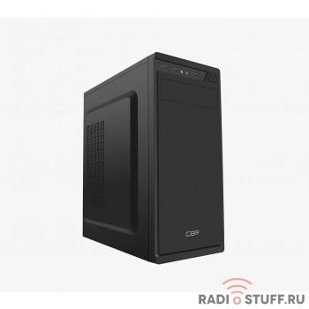 CBR PCC-ATX-J02-450W2 Корпус ATX Miditower J02, c БП PSU-ATX450-08EC (450W/80mm), 2*USB 2.0, HD Audio+Mic, кабель питания 1.2м, Black