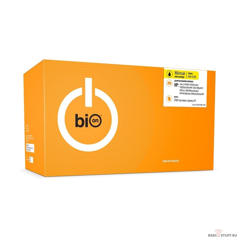 Bion CC532A Картридж для HP LaserJet CM2320/CP2025 (2800 стр.), Желтый