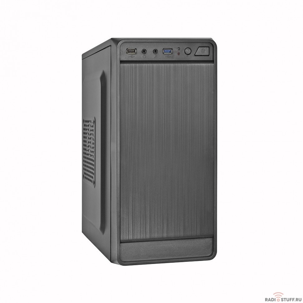 Exegate EX283129RUS Корпус Minitower ExeGate BAA-108U Black, mATX, <AAA450, 80mm>, 1*USB+1*USB3.0, Audio