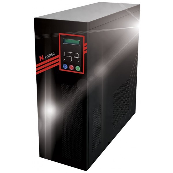 ИБП с двойным преобразованием N-Power Power-Vision Black 10 ─ однофазный ИБП 10 кВА online с гальванической развязкой и изолирующим трансформатором