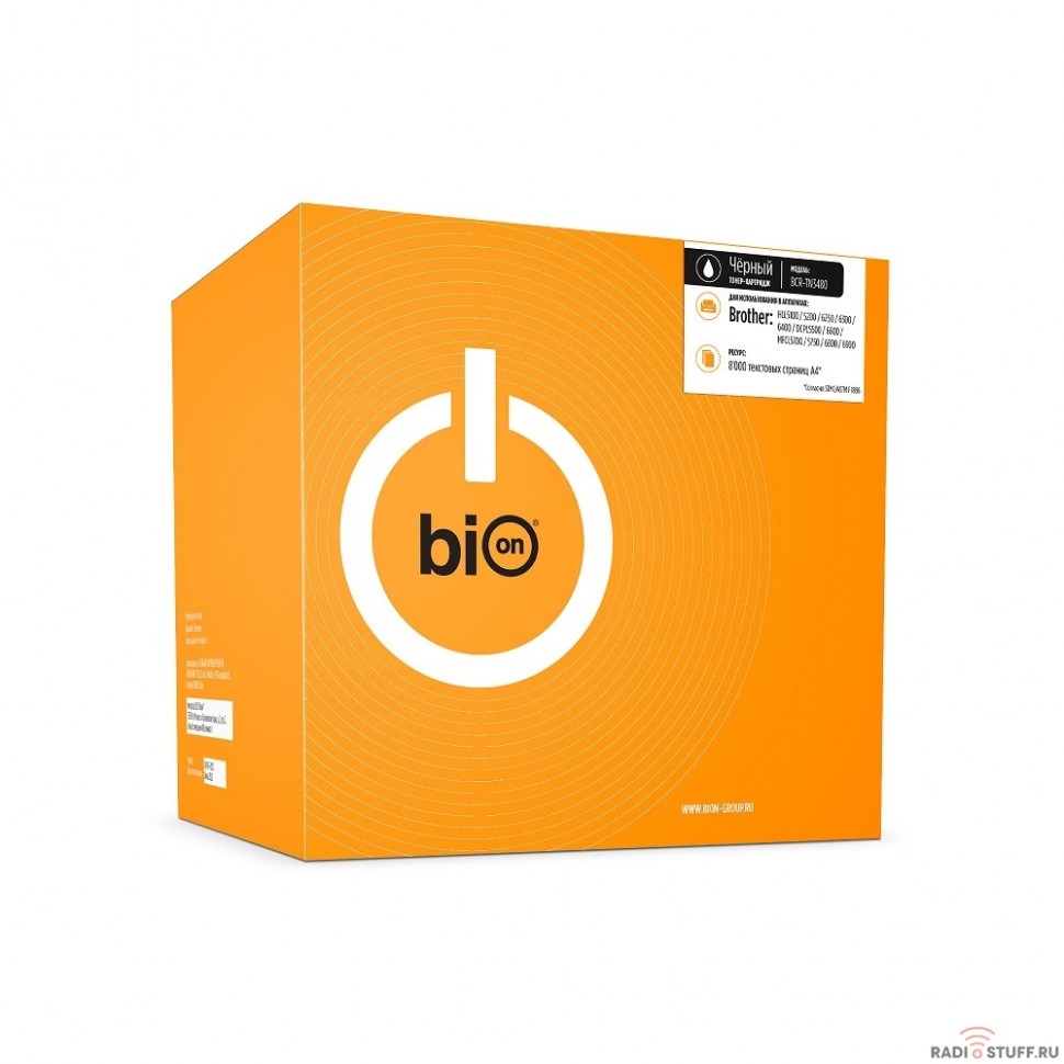 Bion TN3480 Картридж для Brother HL-5340D/5350DN/5370DW/DCP-8070D (8000  стр.), Черный