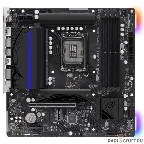 Материнская плата ASROCK B760M PG RIPTIDE, LGA 1700, Intel B760, mATX, Ret