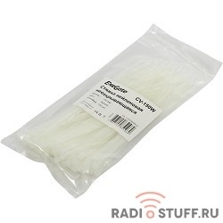 Exegate EX253848RUS Стяжка нейлоновая, неоткрывающаяся. Exegate <CV-150W>, 150мм, упак. 100шт White