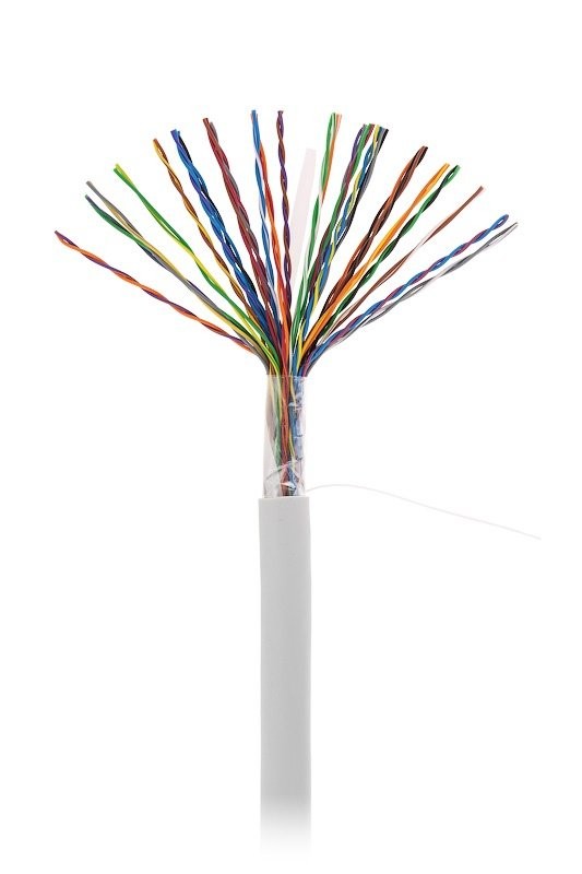 Кабель LC UTP16 cat.3, 305м, 0,45мм, серый (уценка: неверная маркировка cat.5) РАСПРОДАЖА