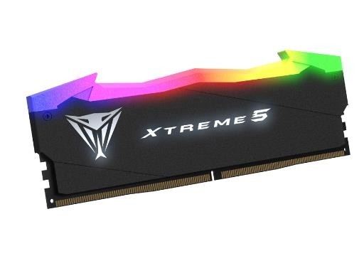 Memory Module PATRIOT Viper Xtreme 5 Gaming DDR5 Общий объём памяти 32Гб Module capacity 16Гб Количество 2 7600 МГц Множитель частоты шины 38 1.45 В RGB черный PVX532G76C36K