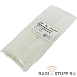 Exegate EX253850RUS Стяжка нейлоновая, неоткрывающаяся. Exegate <CV-200W>, 200мм, упак. 100шт White